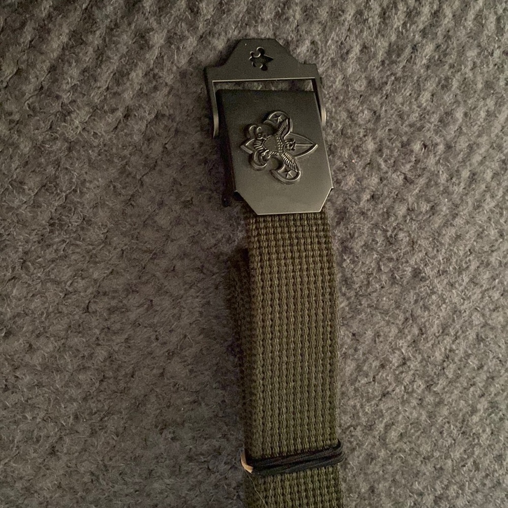Boy Scouts solid brass utility belt.  Adult medium